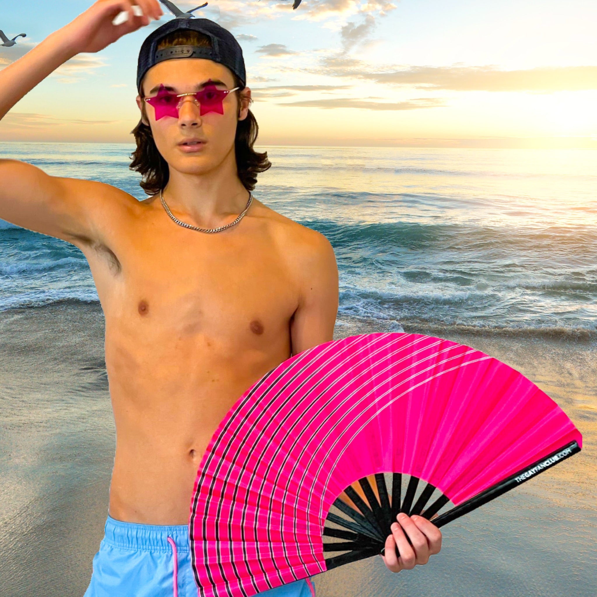 Wave Fan (UV) by Hand Fan