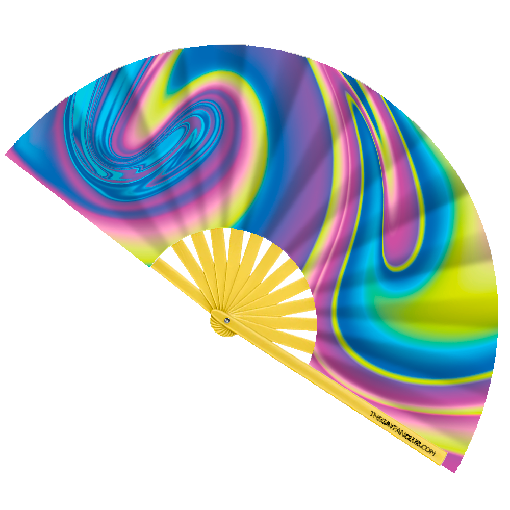 Lava Lamp Fan (UV) by Hand Fan