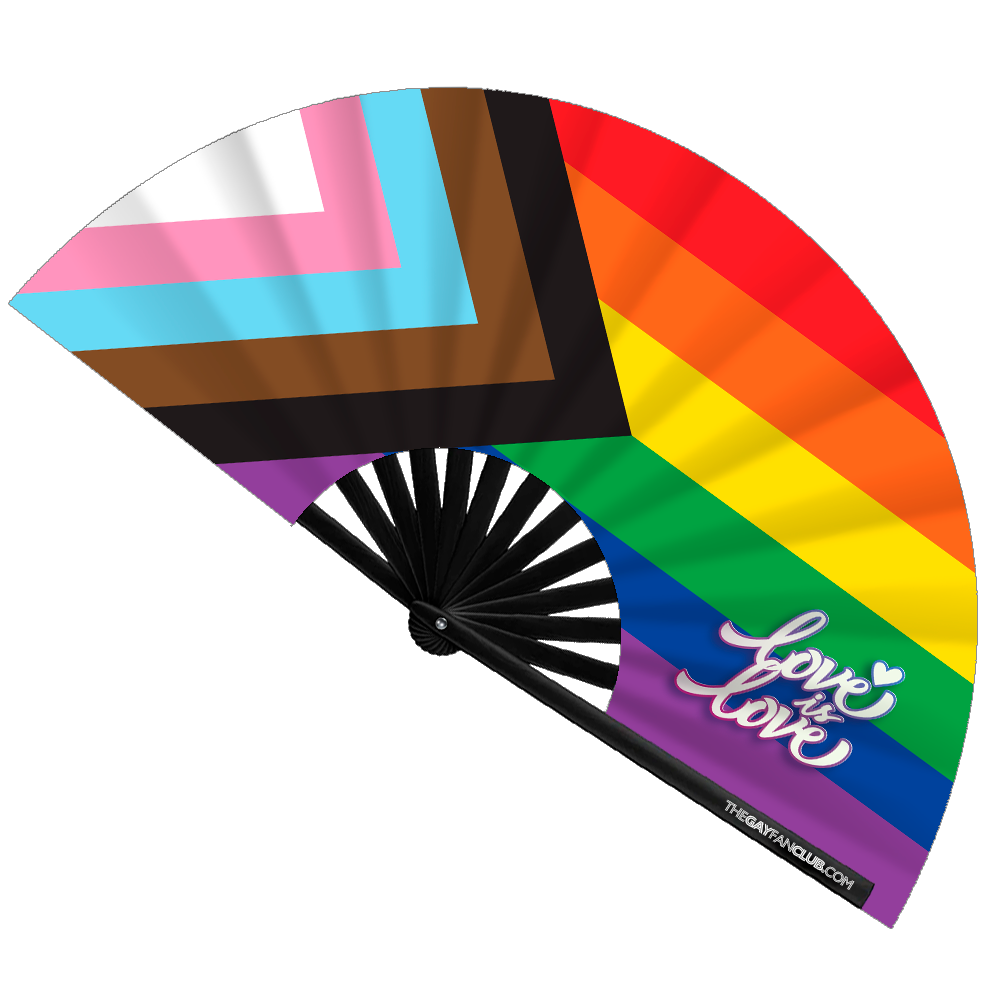 Pride Rainbow Flag Fan