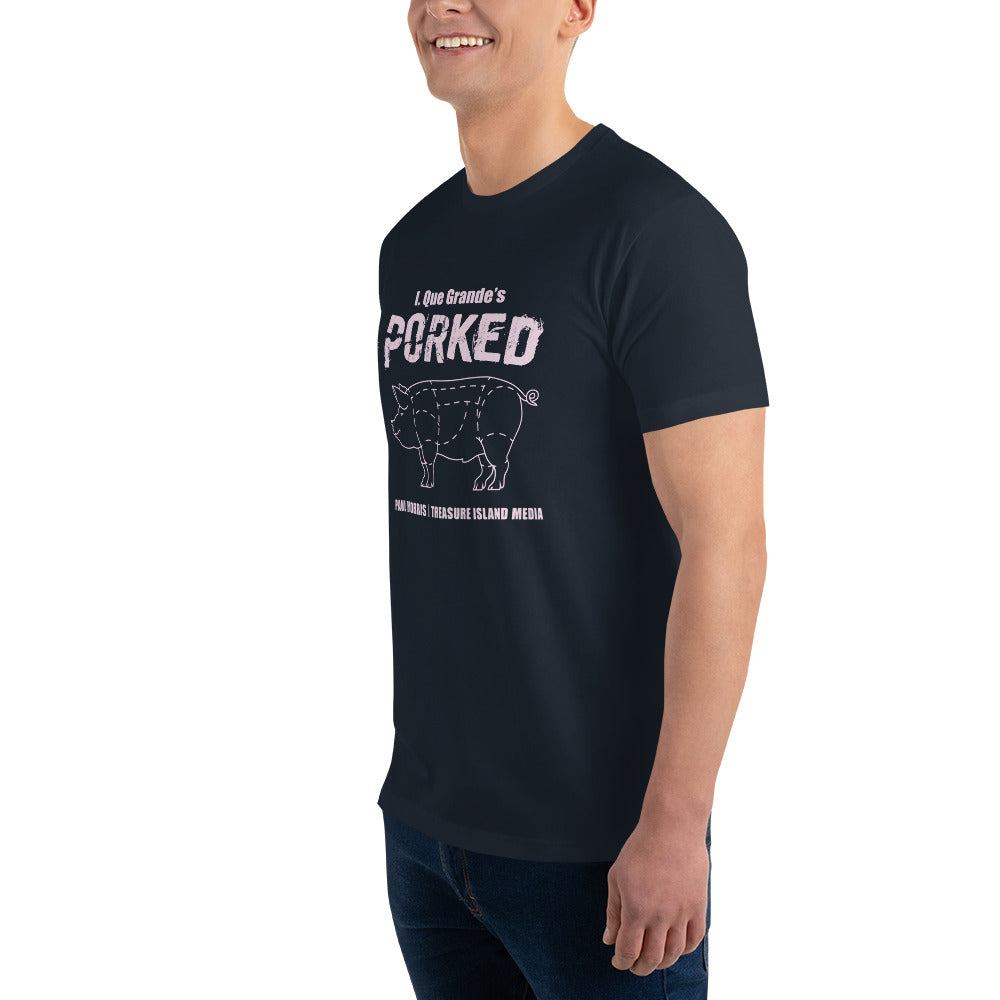 Porked T-shirt (navy/pink) by Apparel