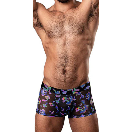 Male Power Hazy Dayz Pouch Short Mushrooms Stretch Briefs Retro Printed Underwear