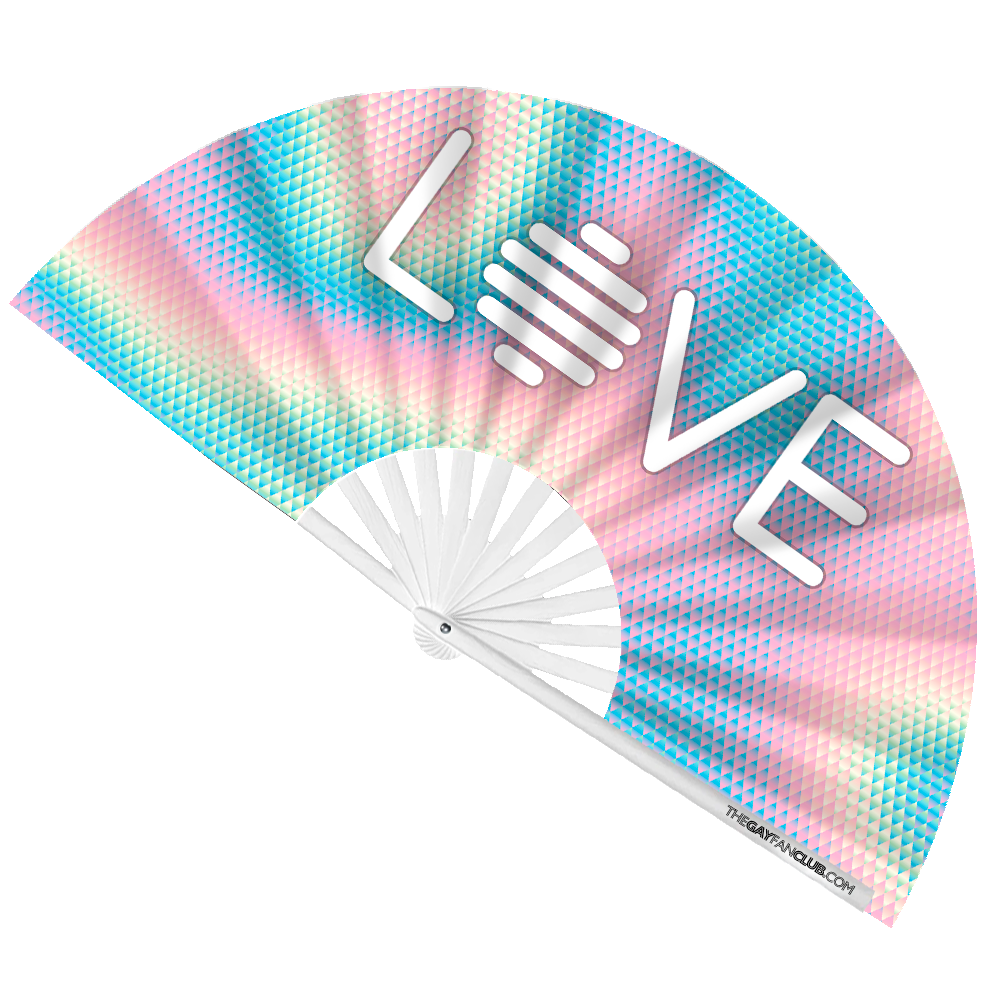 One Love Fan (UV) by Hand Fan