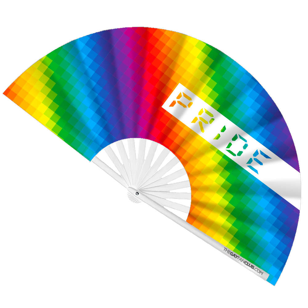 Pride Rainbow Fan by Hand Fan