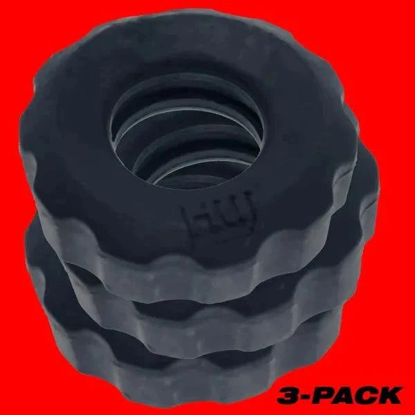 Hunkyjunk SuperHuj 3-Pack Cockrings by Cock & Balls