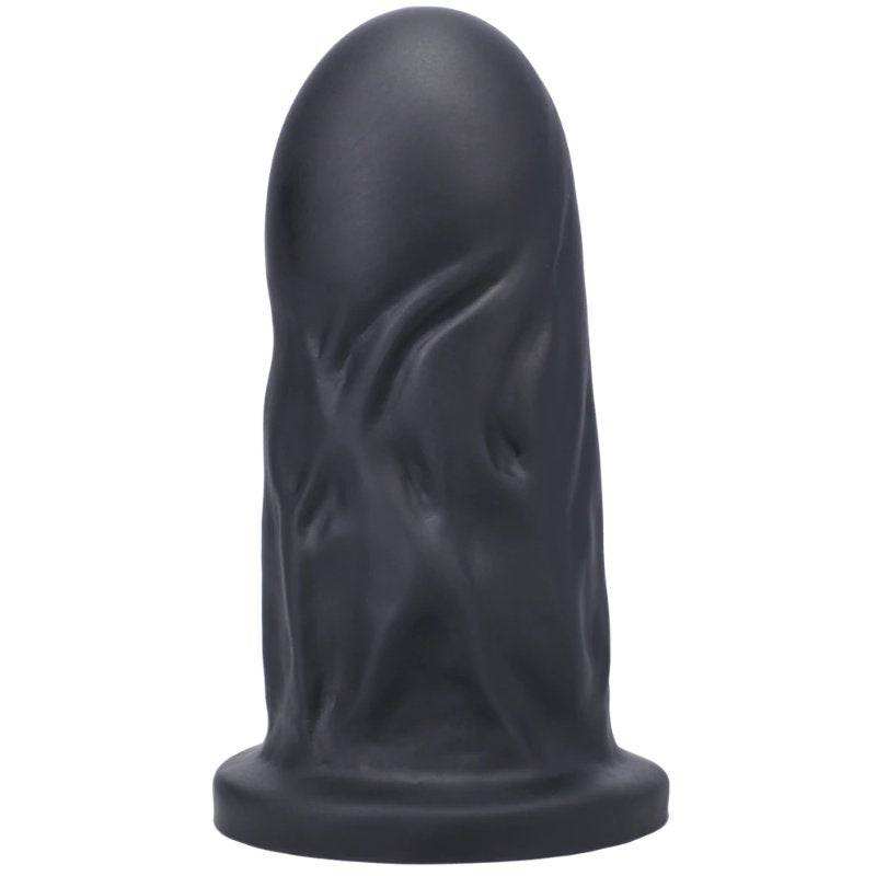 Tantus Mr. Universe premium black silicone dildo with realistic texture and ergonomic design