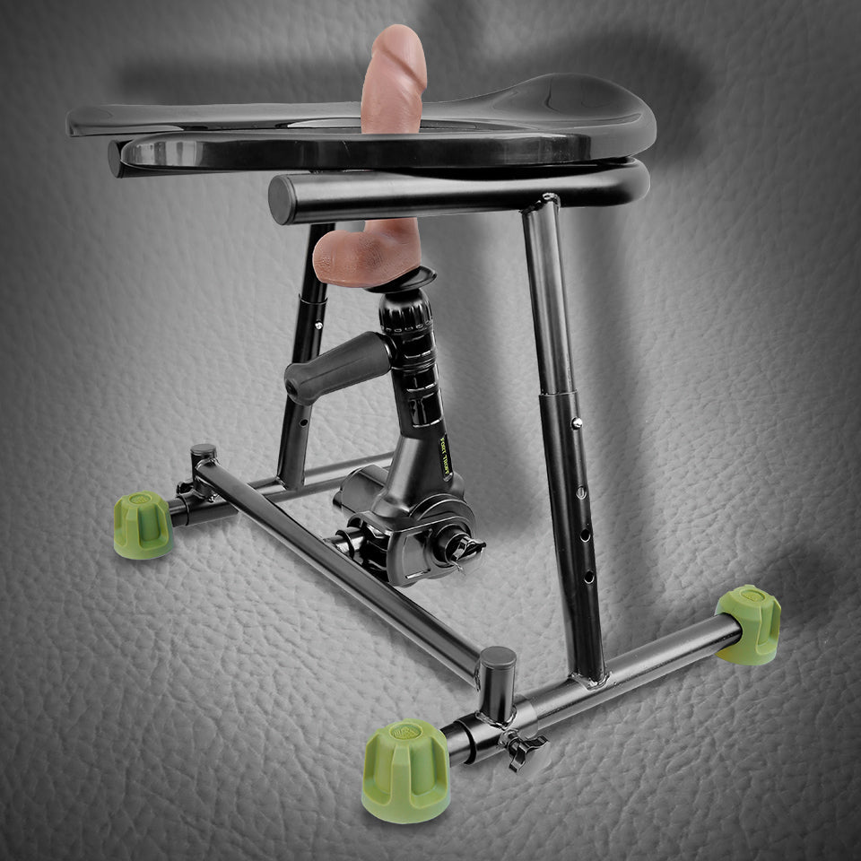 Fort Troff Trench Rider Black with adjustable height settings and industrial-grade seat.