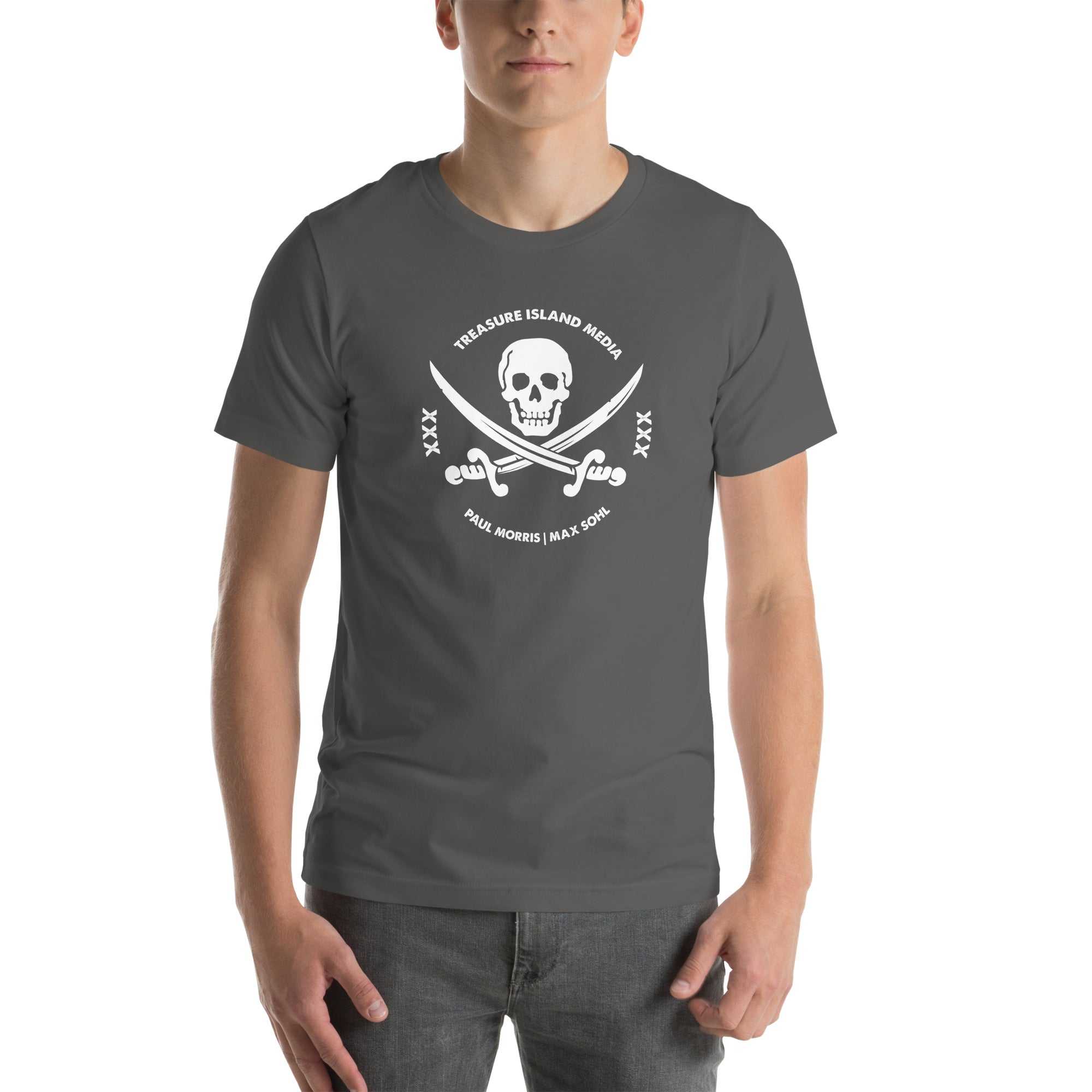 TIMXXX White Logo T-Shirt, high-quality cotton, crew neckline, urban logo design.
