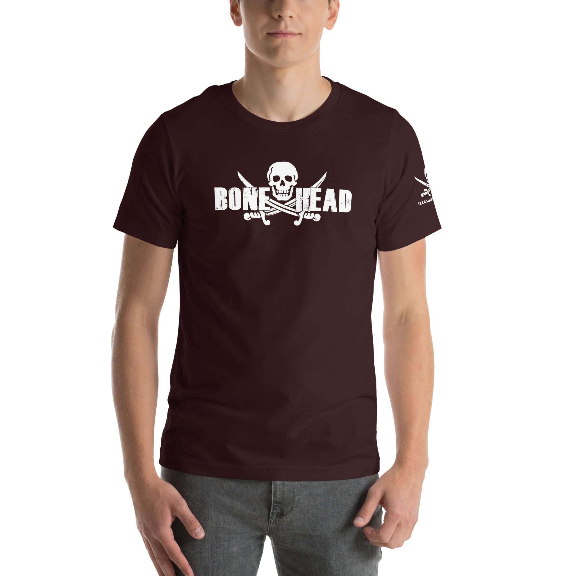 Bone Head T-Shirt featuring skull design on high-quality cotton fabric.
