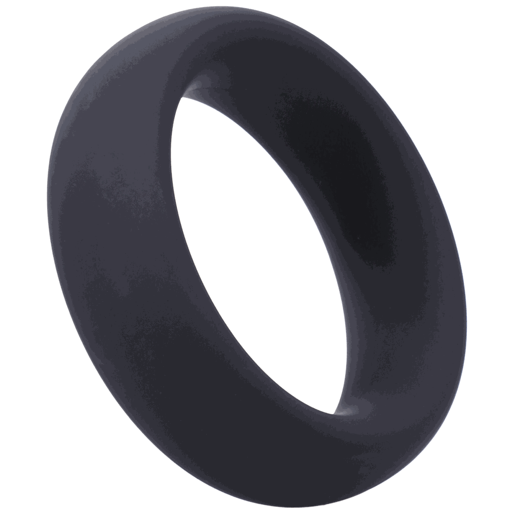 Tantus Advanced Cock Ring 1 3/4" in black silicone.