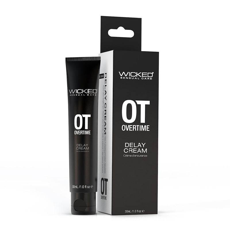 Wicked Overtime Delay Cream - 1oz packaging and tube.