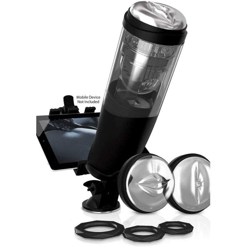 PDX ELITE Mega-Bator high-tech male masturbator with realistic textures and multiple vibration modes.