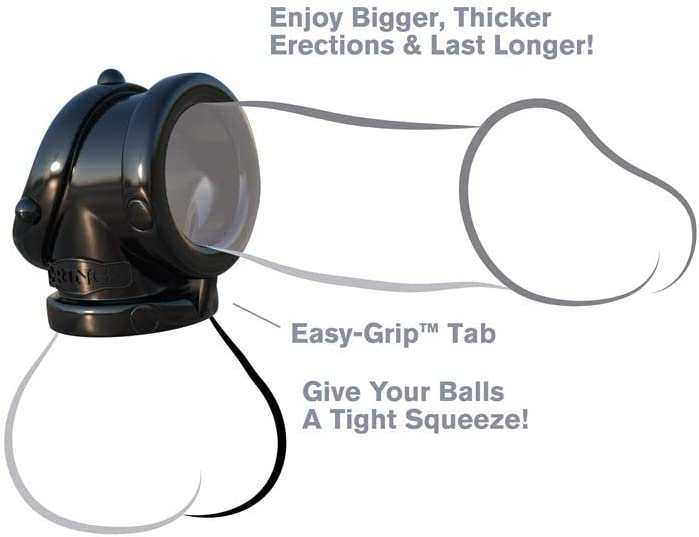 C-Ringz Rock Hard cock ring and penis extender with easy-grip tab for enhanced erections and tight squeeze.