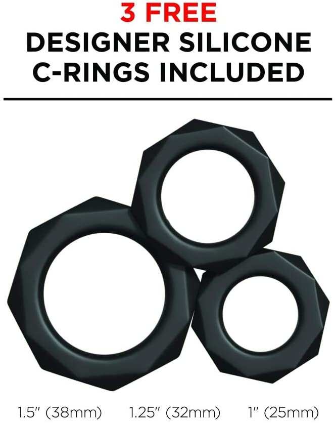 PDX Elite Hydrobator with three free silicone C-rings in various sizes.