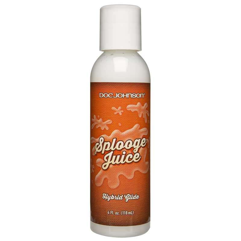 Splooge Juice 4oz all-purpose water-based lubricant bottle.
