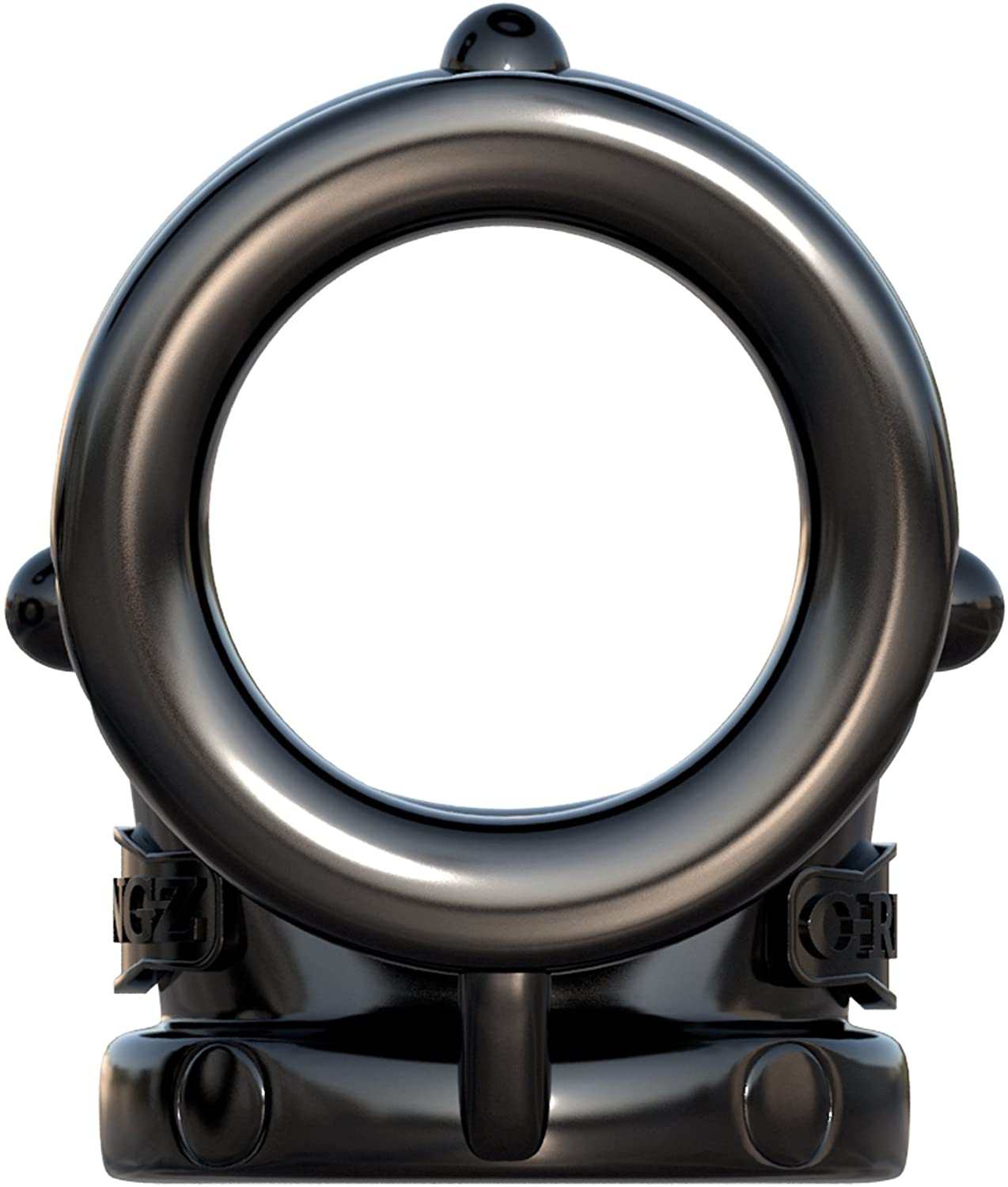 C-Ringz Rock Hard black stretchy cock ring and penis extender for enhanced performance