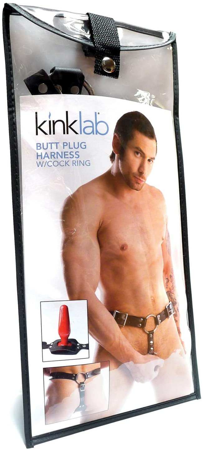 Kinklab Anal Plug Harness with Cock Ring by Apparel
