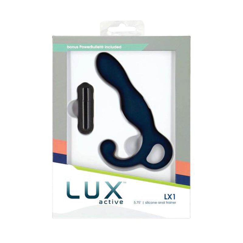Lux Active LX1 5.75 in. Anal Trainer with Power Bullet in packaging.