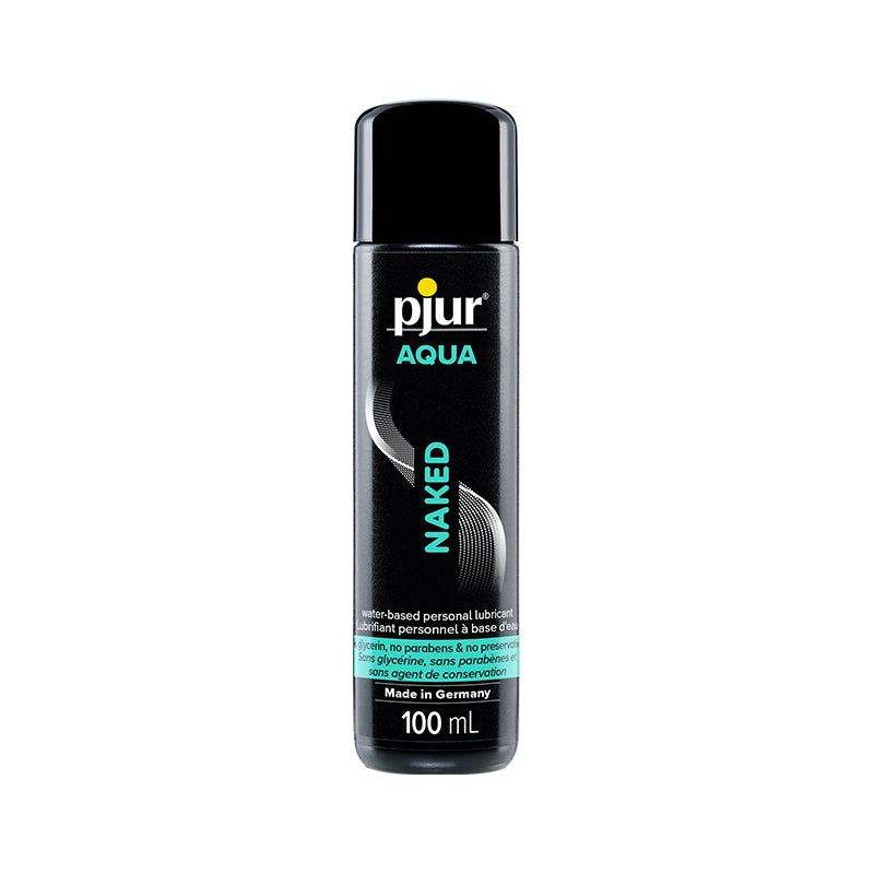Pjur Aqua Naked Water-Based Personal Lubricant 3.4 oz. bottle.