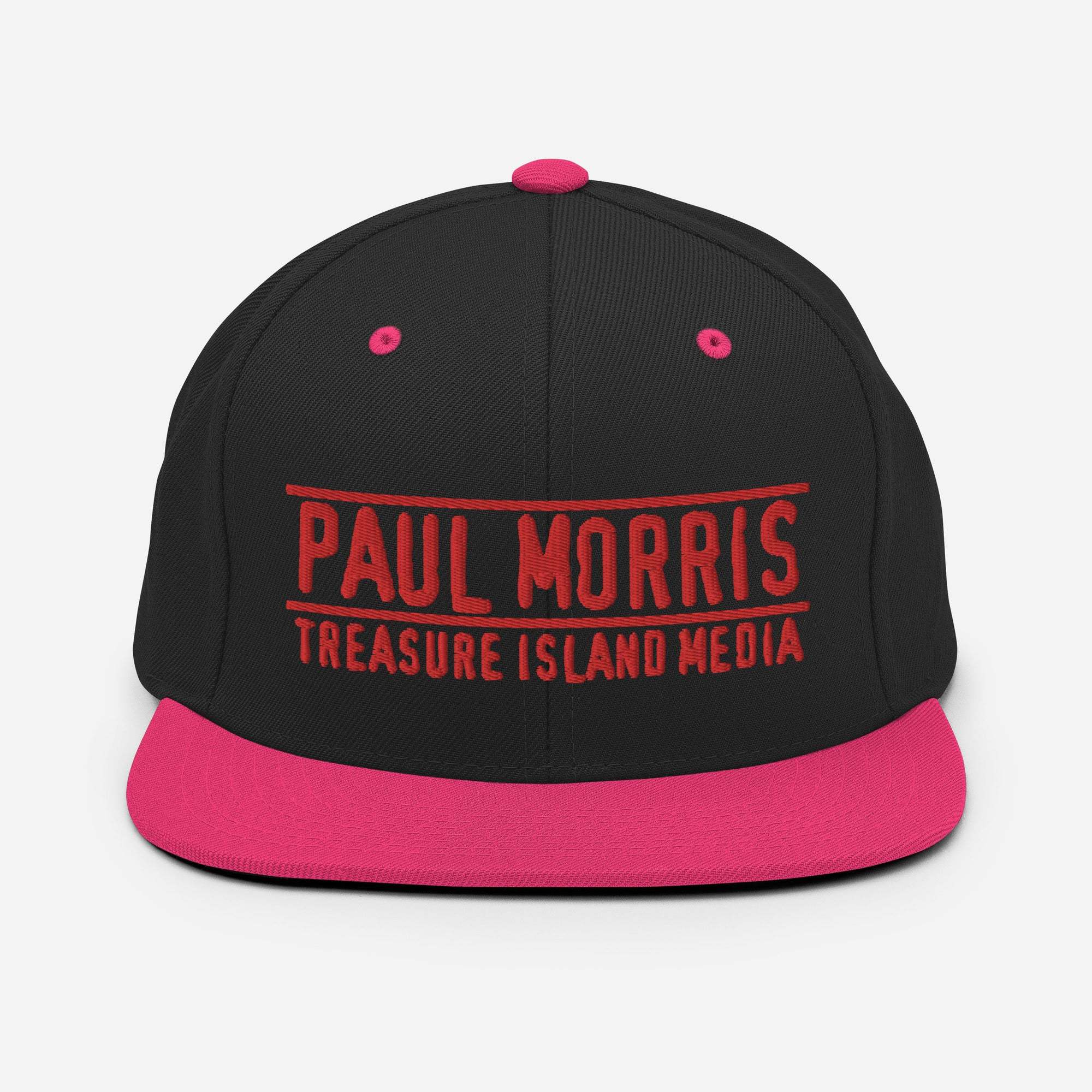Paul Morris Edition Snapback Hat with flat brim and adjustable fit.