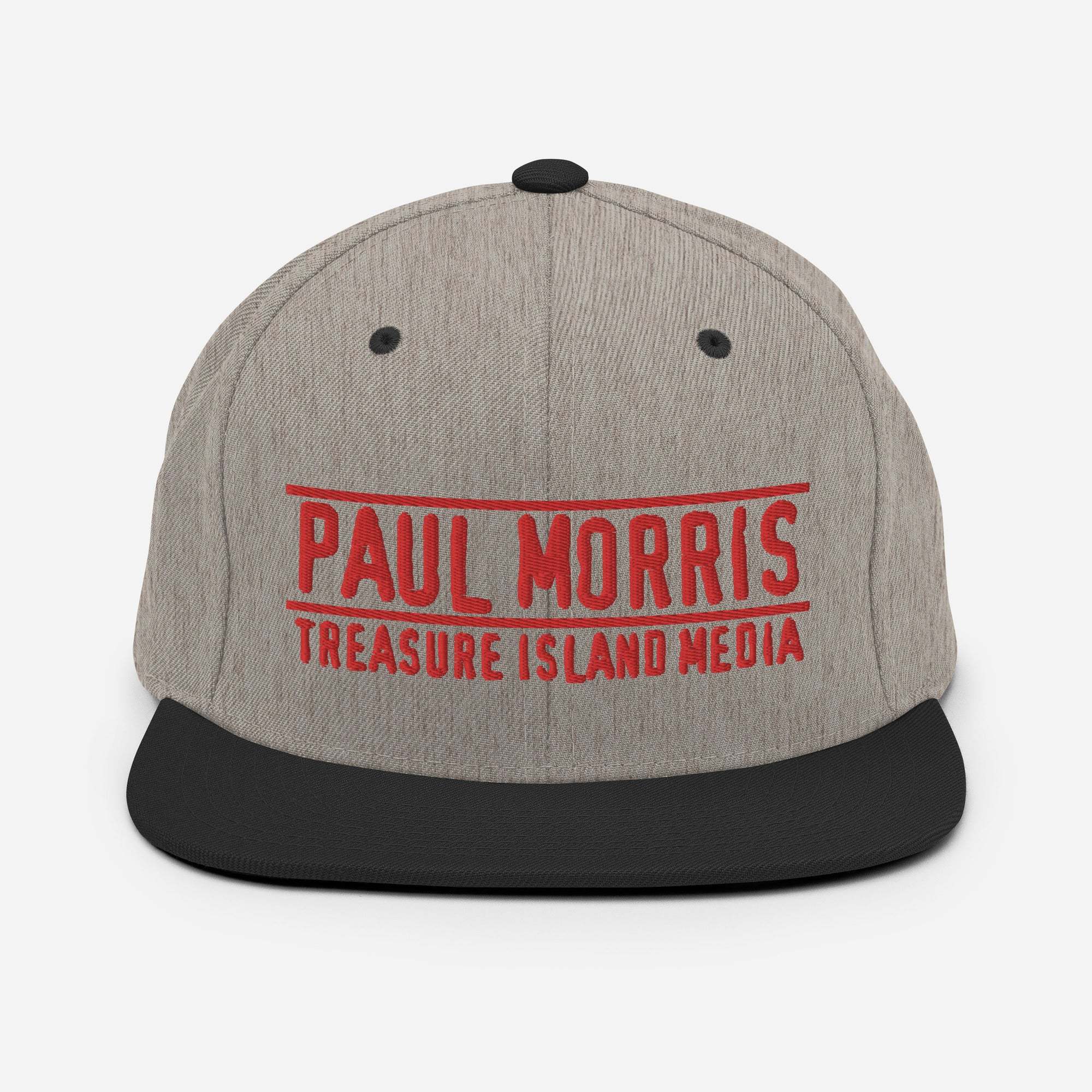 Paul Morris Edition Snapback Hat with flat brim and adjustable snap closure.