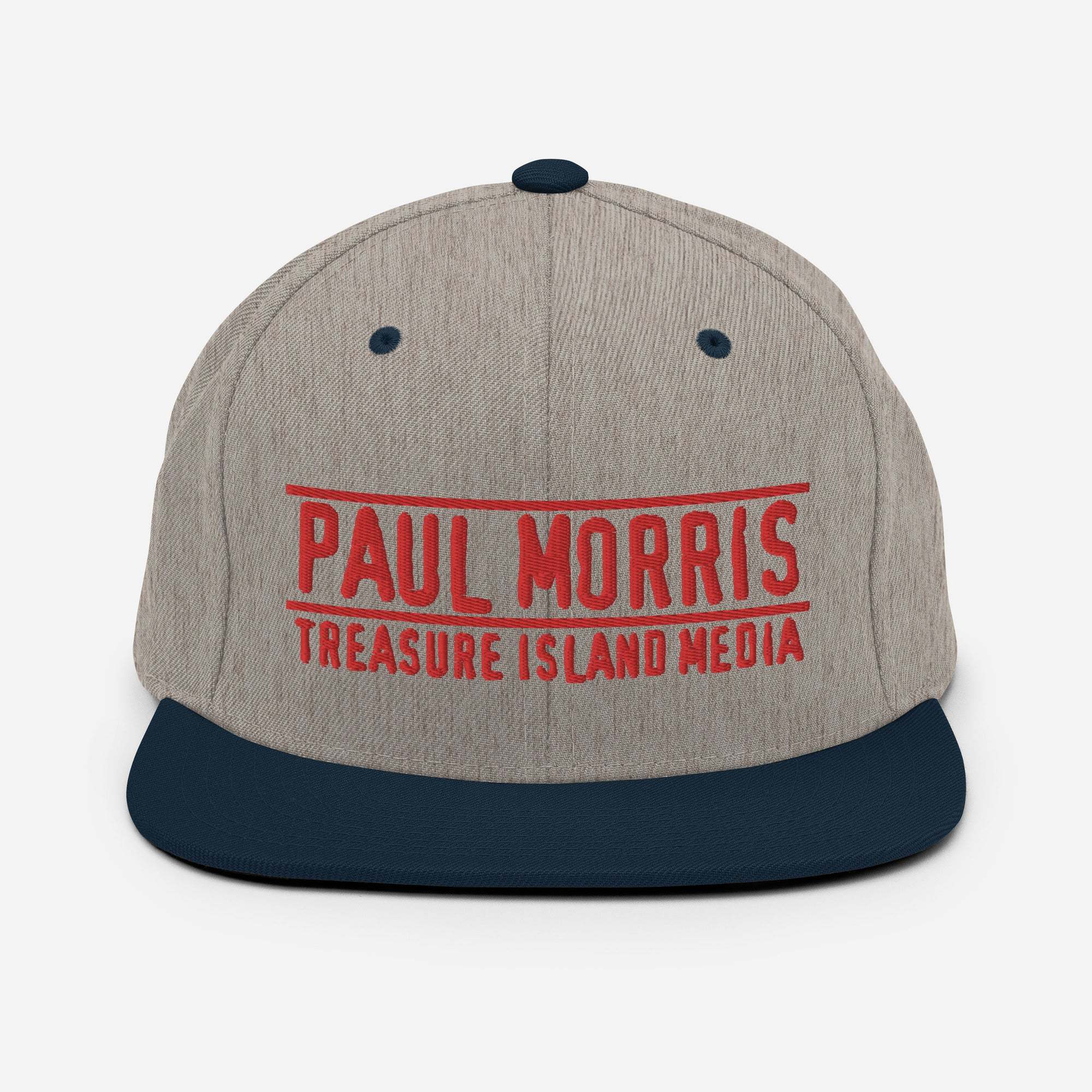 Paul Morris Edition Snapback Hat with flat brim and structured fit.