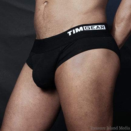 TIMGEAR Black Jock Brief for men, sleek and versatile design.