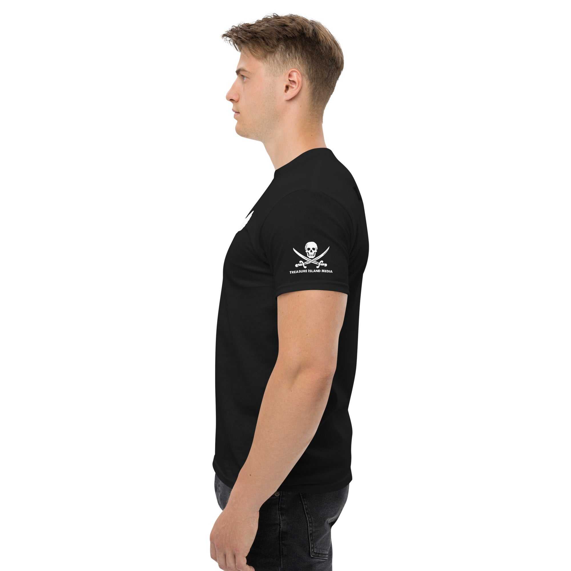 Man wearing Load Taker T-Shirt from TIM Collection with "Loaded" graphic.