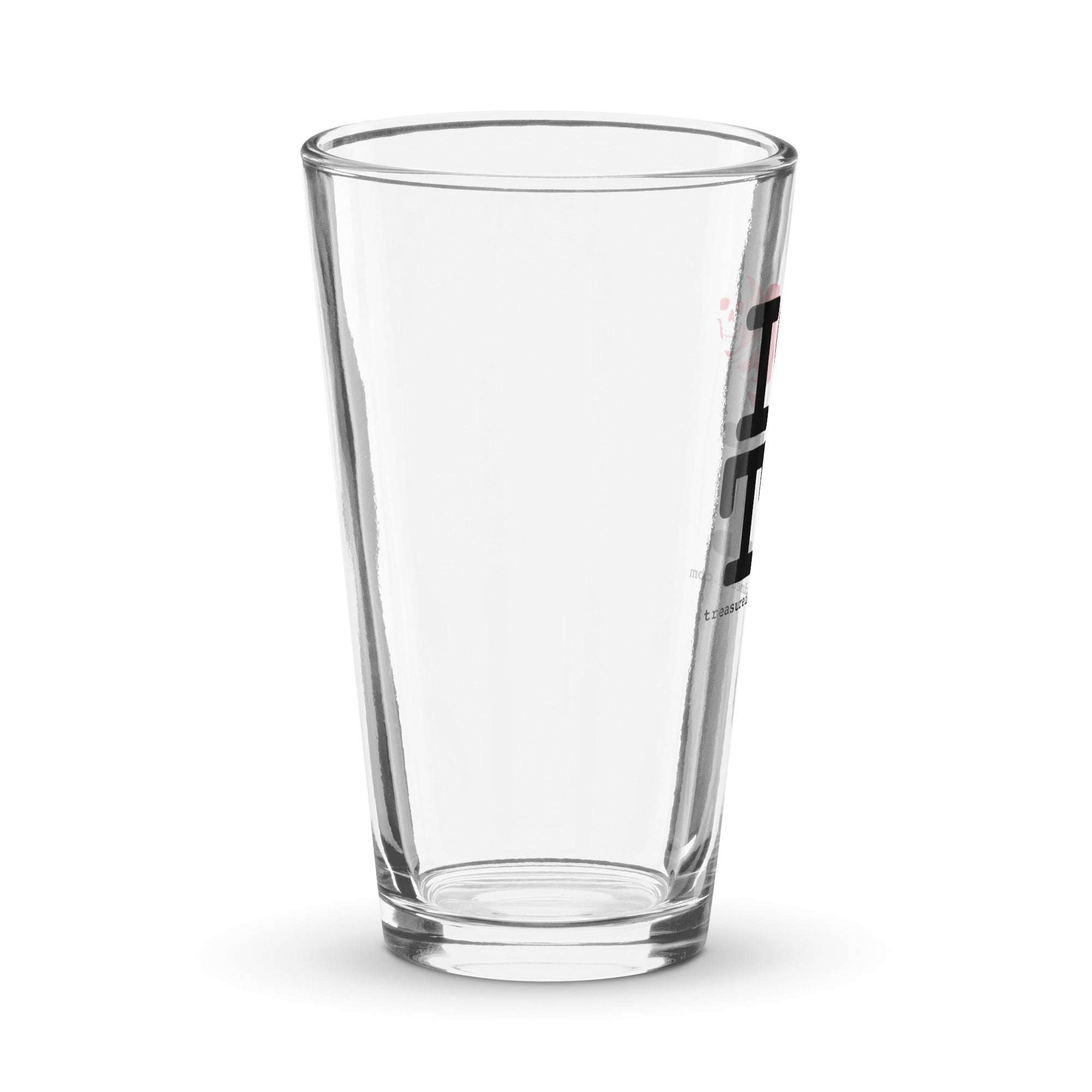 Treasure Island Media Collection Shaker Pint Glass 16 oz clear handmade durable dishwasher safe