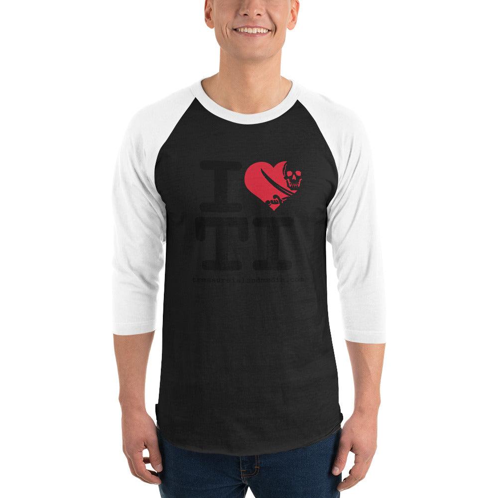 I Heart TI Raglan T-Shirt by Apparel
