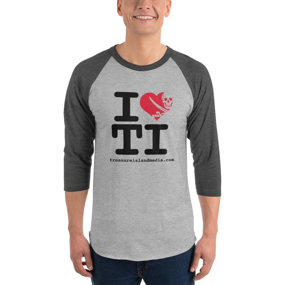 I Heart TI Raglan T-Shirt by Apparel