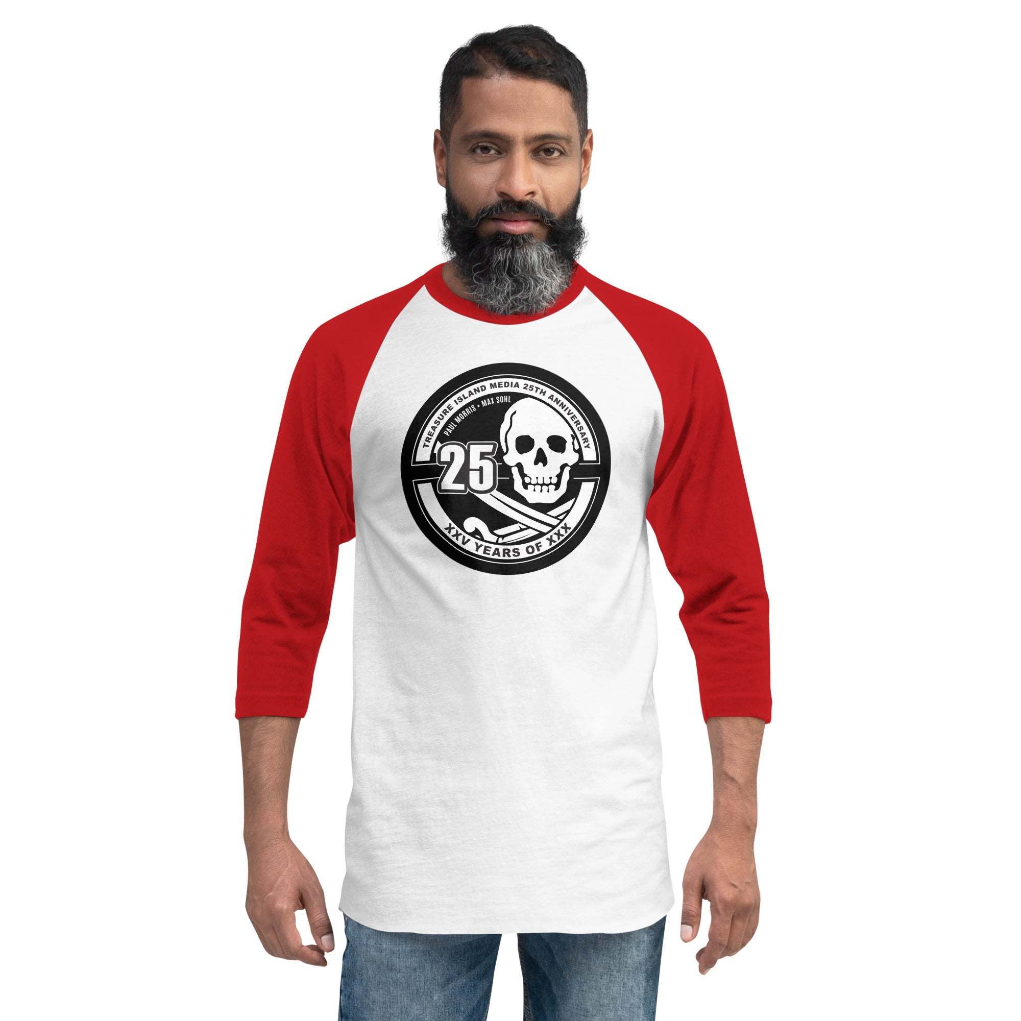 TIM 25th Anniversary Circle Logo 3/4 Sleeve Raglan Shirt by Apparel