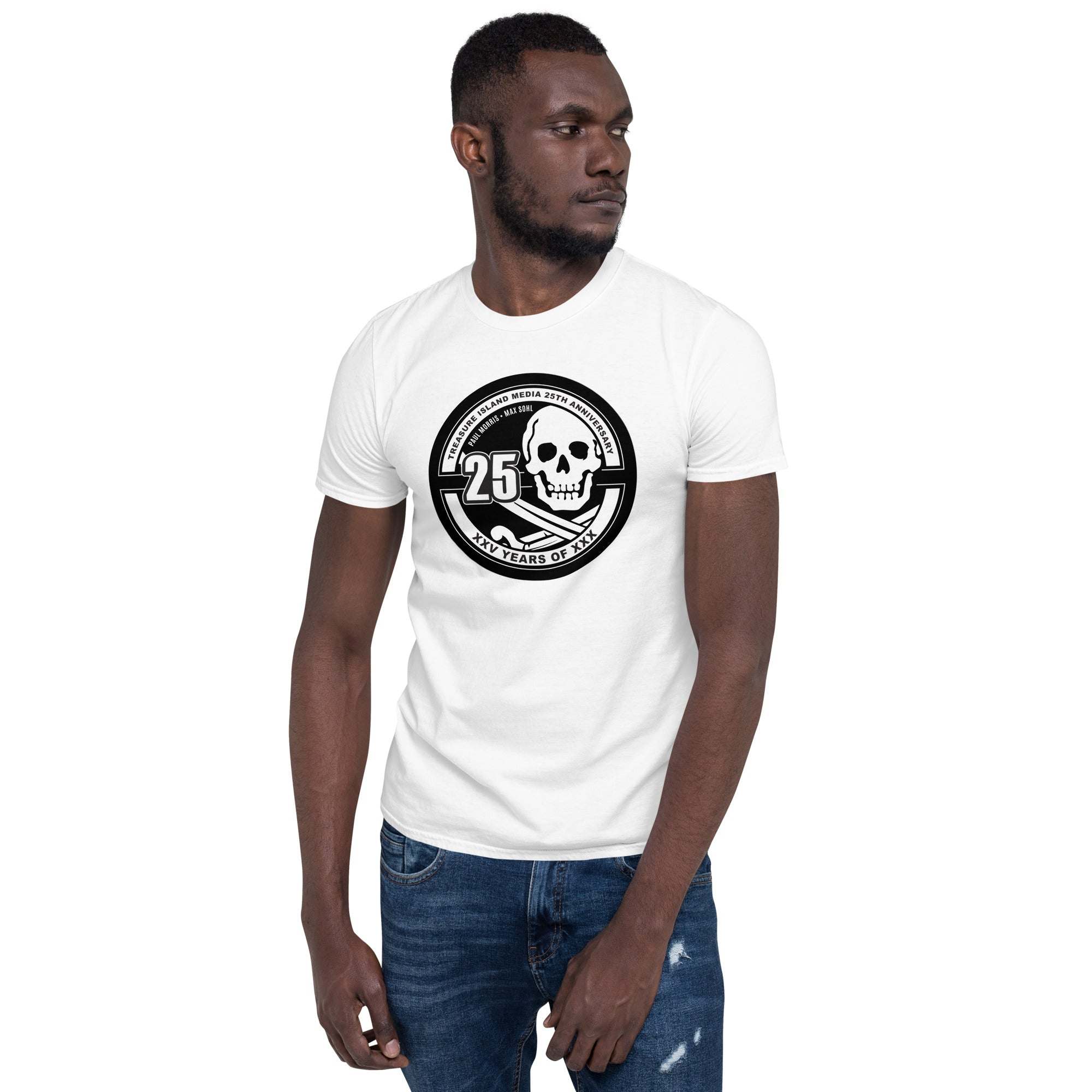 TIM 25th Anniversary Short-Sleeve Tee Shirt - Limited Edition with logo design.