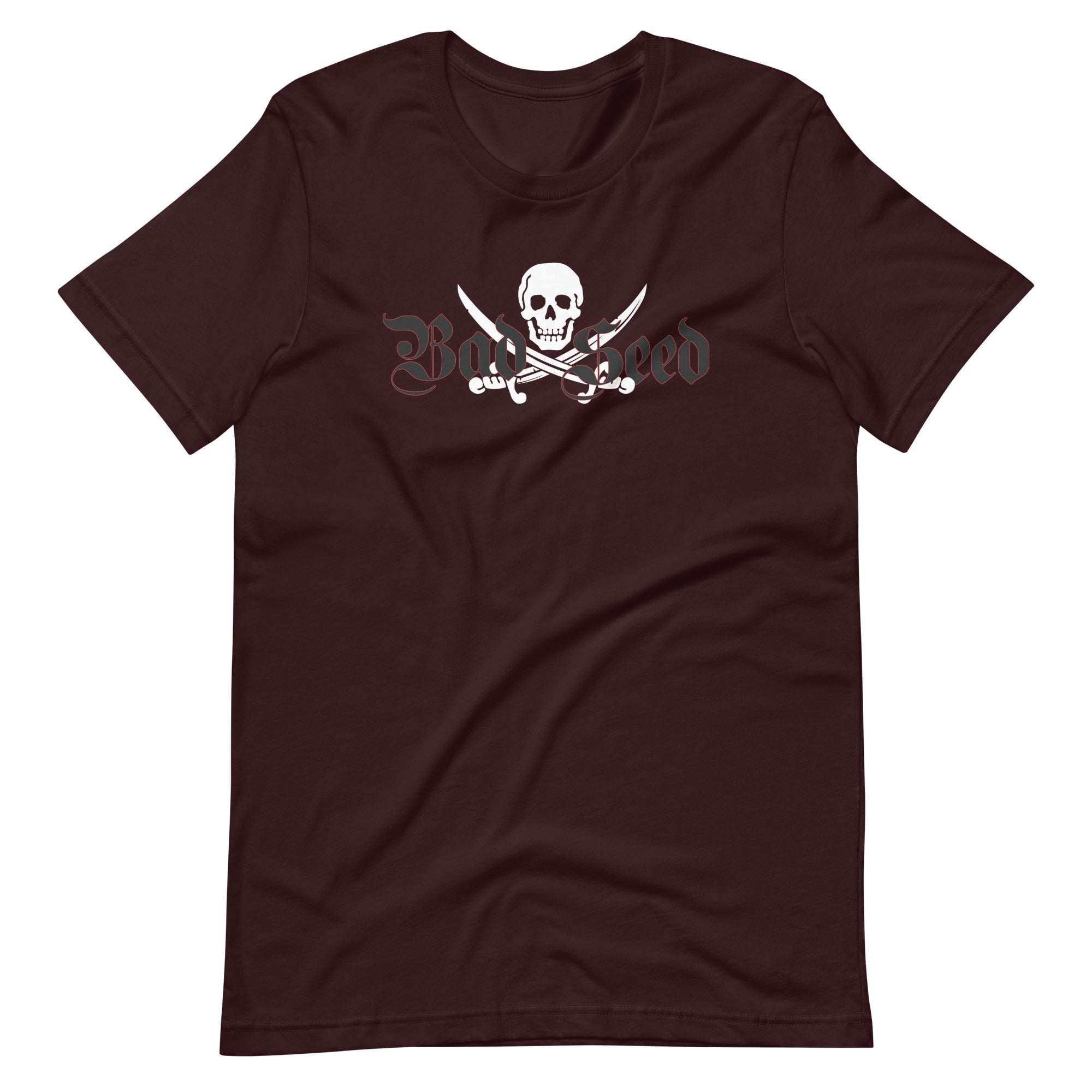 Bad Seed T-shirt with skull and crossbones graphic from TIM Collection.