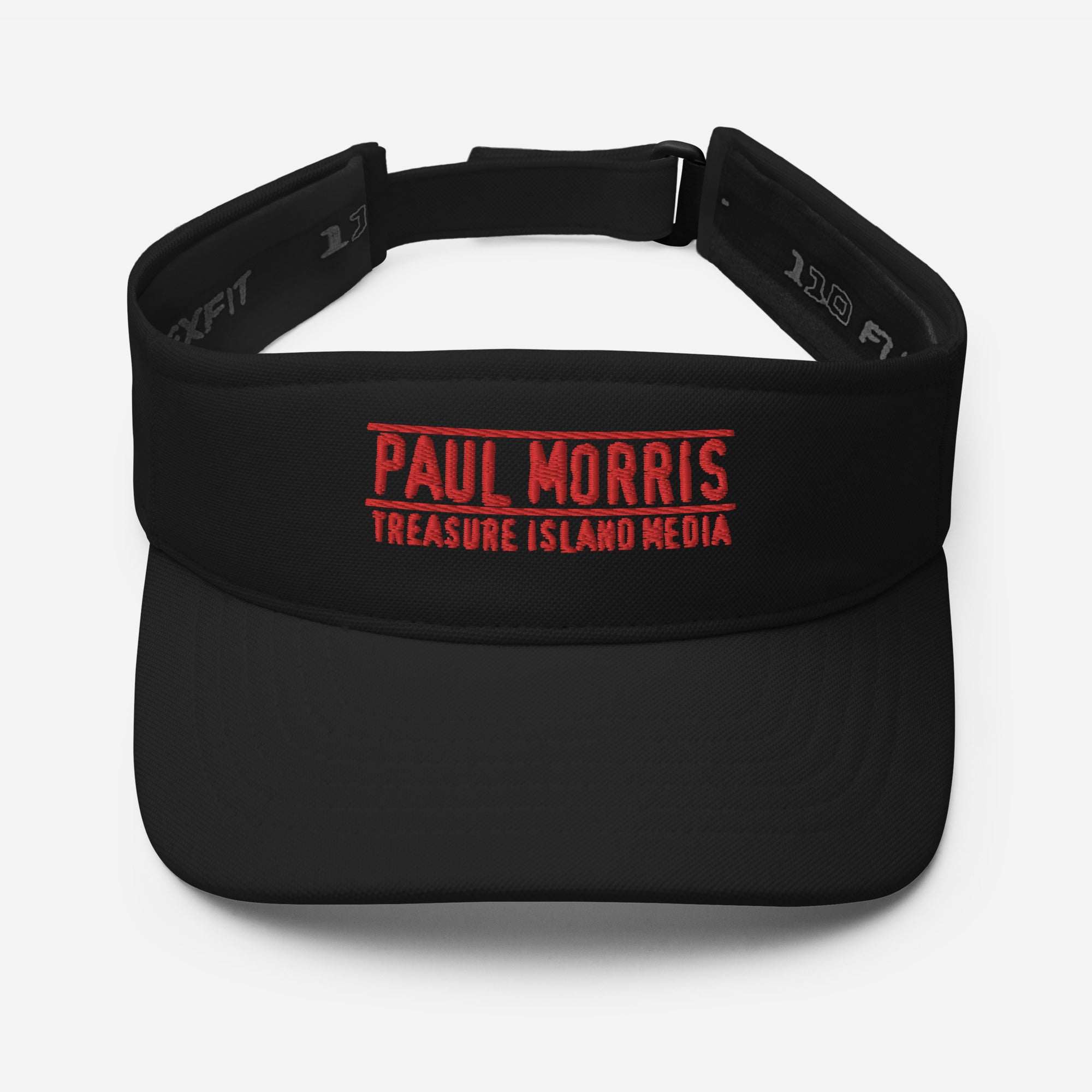 Paul Morris Edition Visor, low-profile, black, embroidered logo, hook & loop closure.