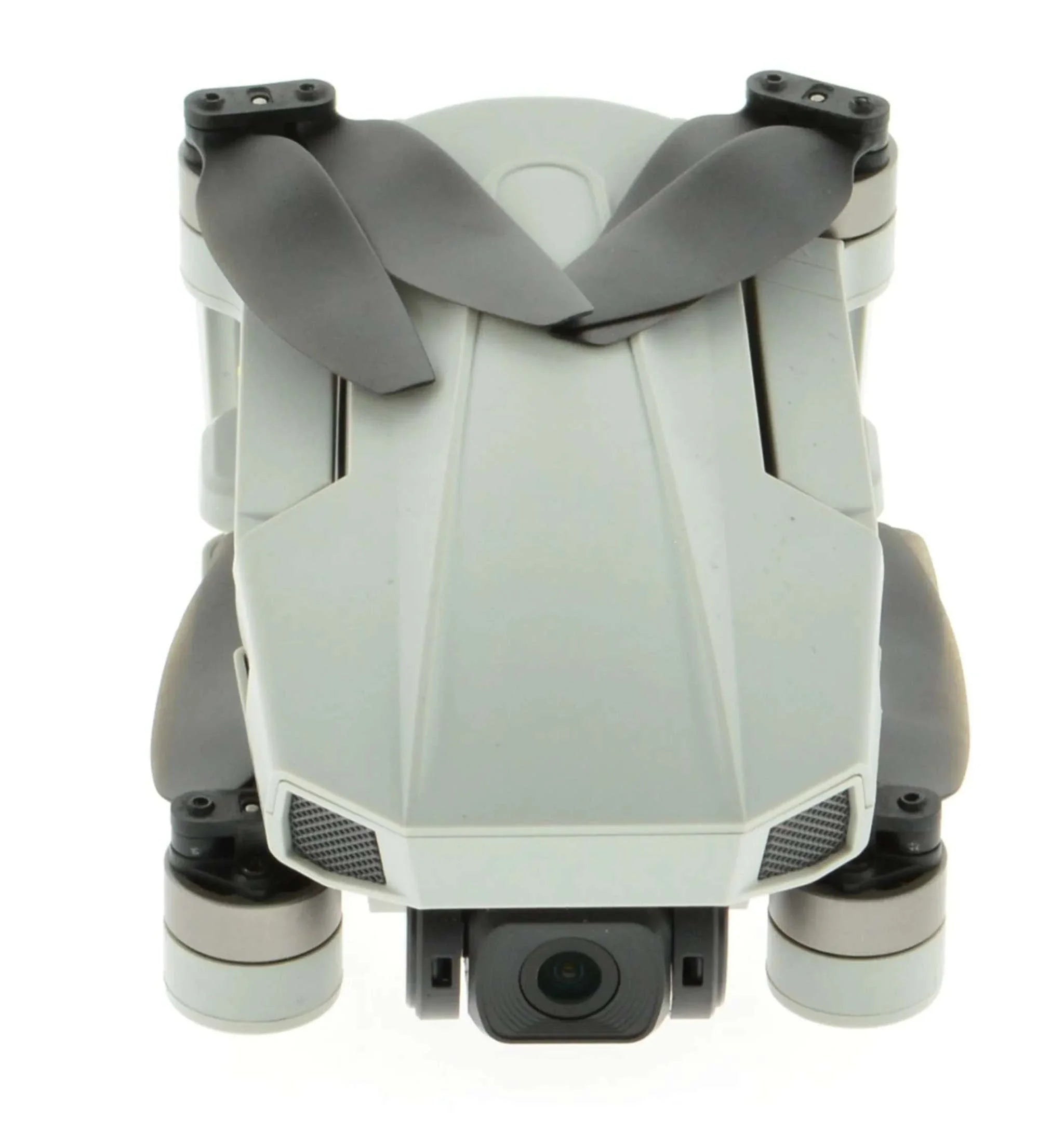 Compact gray B19W-4K Drone with folded propellers and front-facing 4K camera.