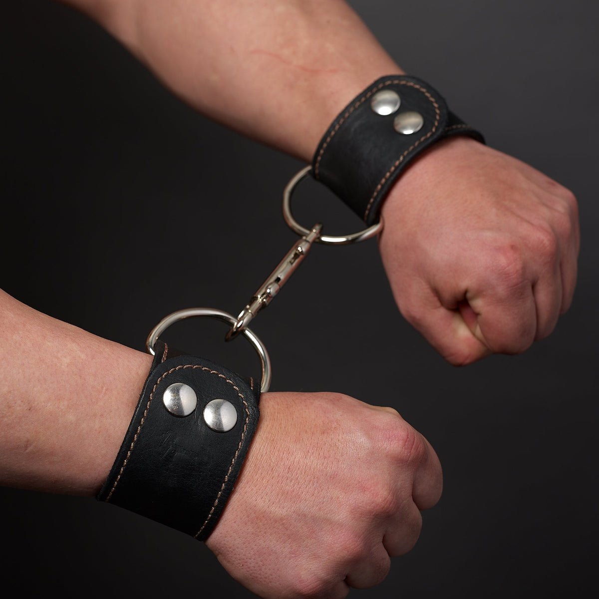 Leather Snap Cuffs