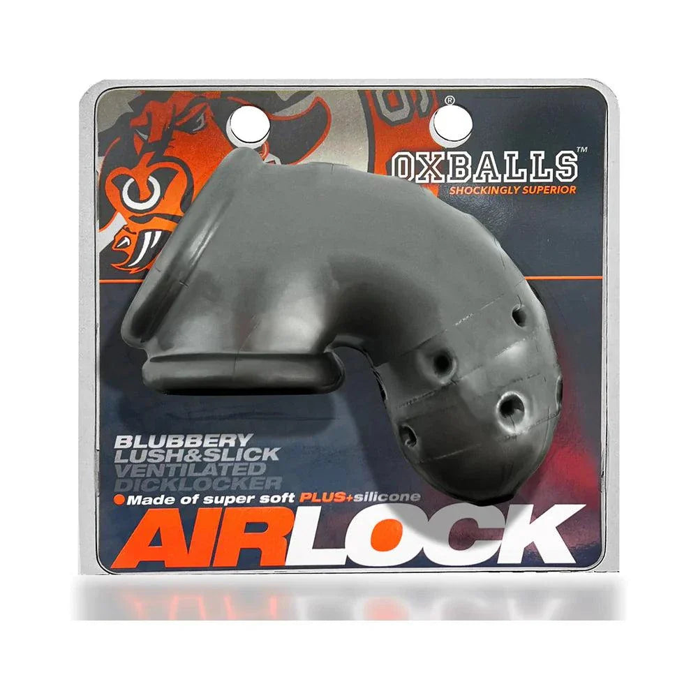 OxBalls Airlock Air-Lite vented chastity device with ventilation and locking system.