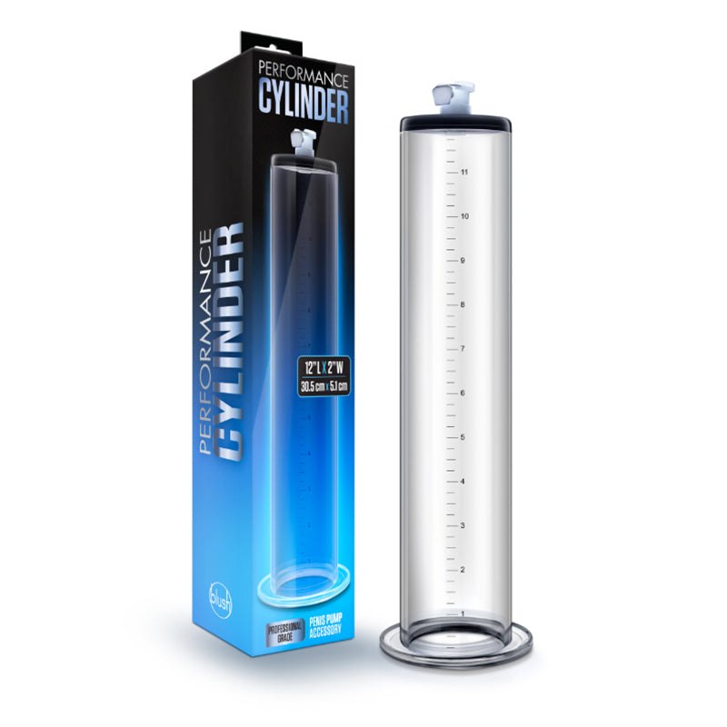 Performance Penis Pump 12 in. x 2 in. Cylinder Clear by Cock & Balls