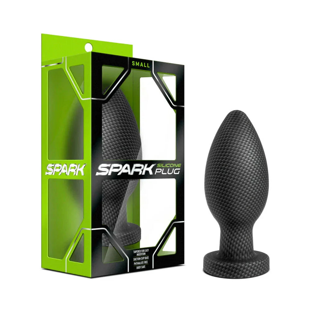 Spark Silicone Anal Plug Carbon Fiber