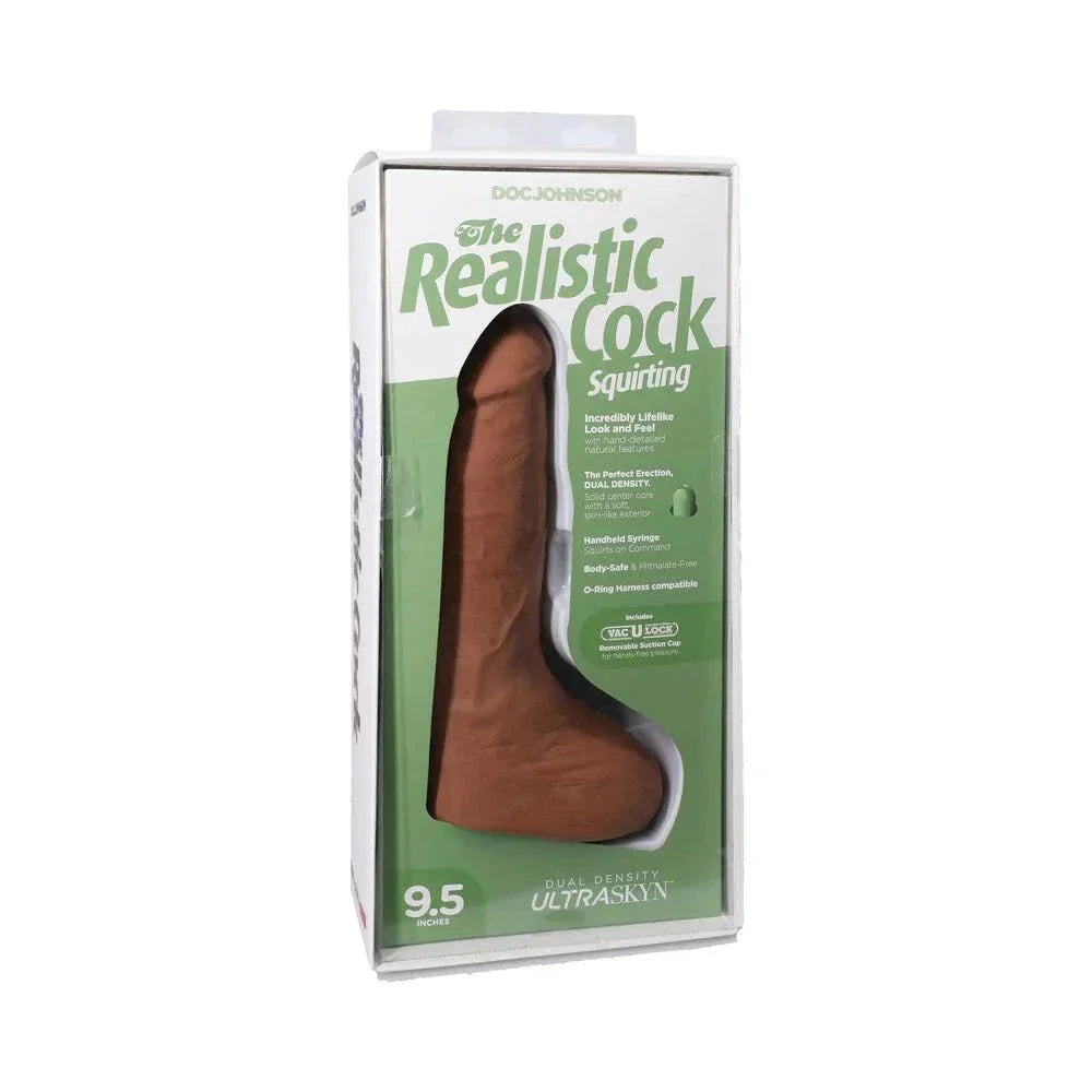 The Realistic Cock Squirting ULTRASKYN Vac-U-Lock Dildo