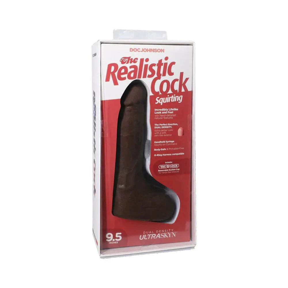 The Realistic Cock Squirting ULTRASKYN Vac-U-Lock Dildo