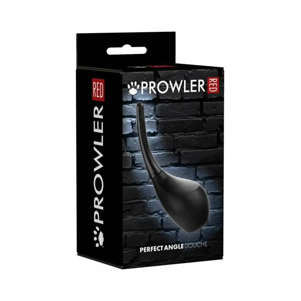 Prowler RED Perfect Angle Douche in black with ergonomic angled design for personal hygiene and comfort