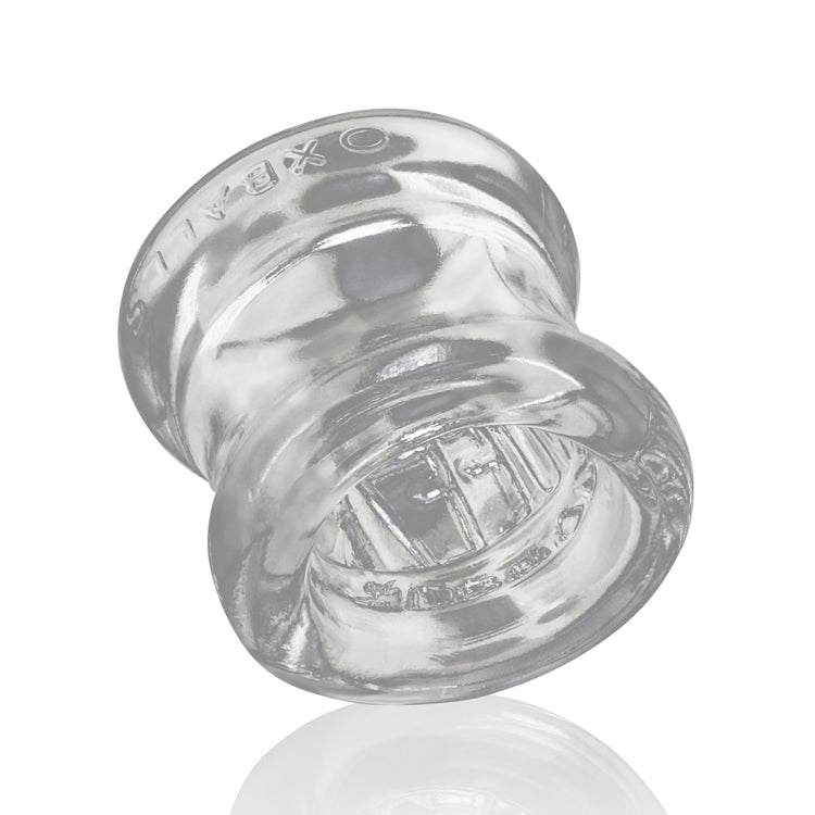 Clear Squeeze Soft-Grip Ballstretcher made of flexible TPR with padded ends for comfortable stretch and grip.
