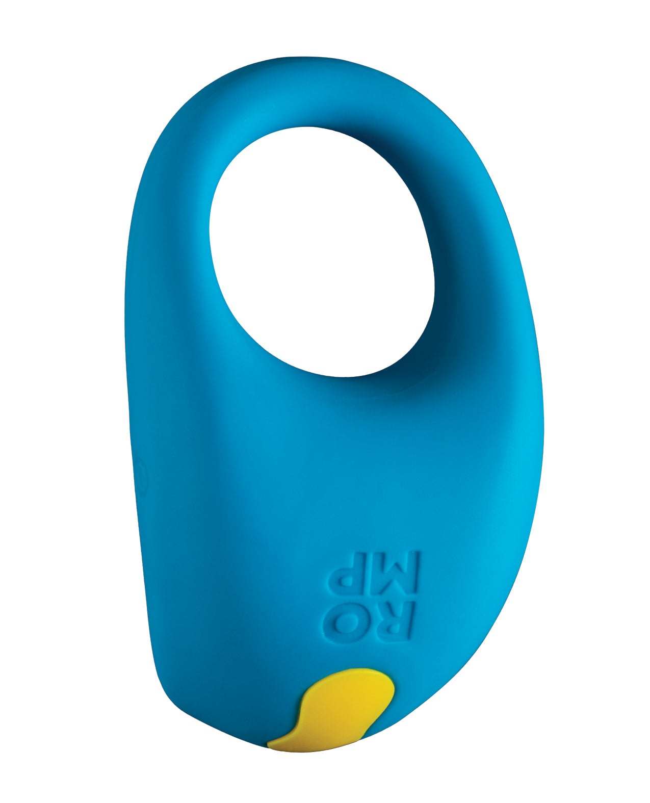 Blue ROMP Juke Cockring made of skin-friendly silicone with quiet vibrations and waterproof design
