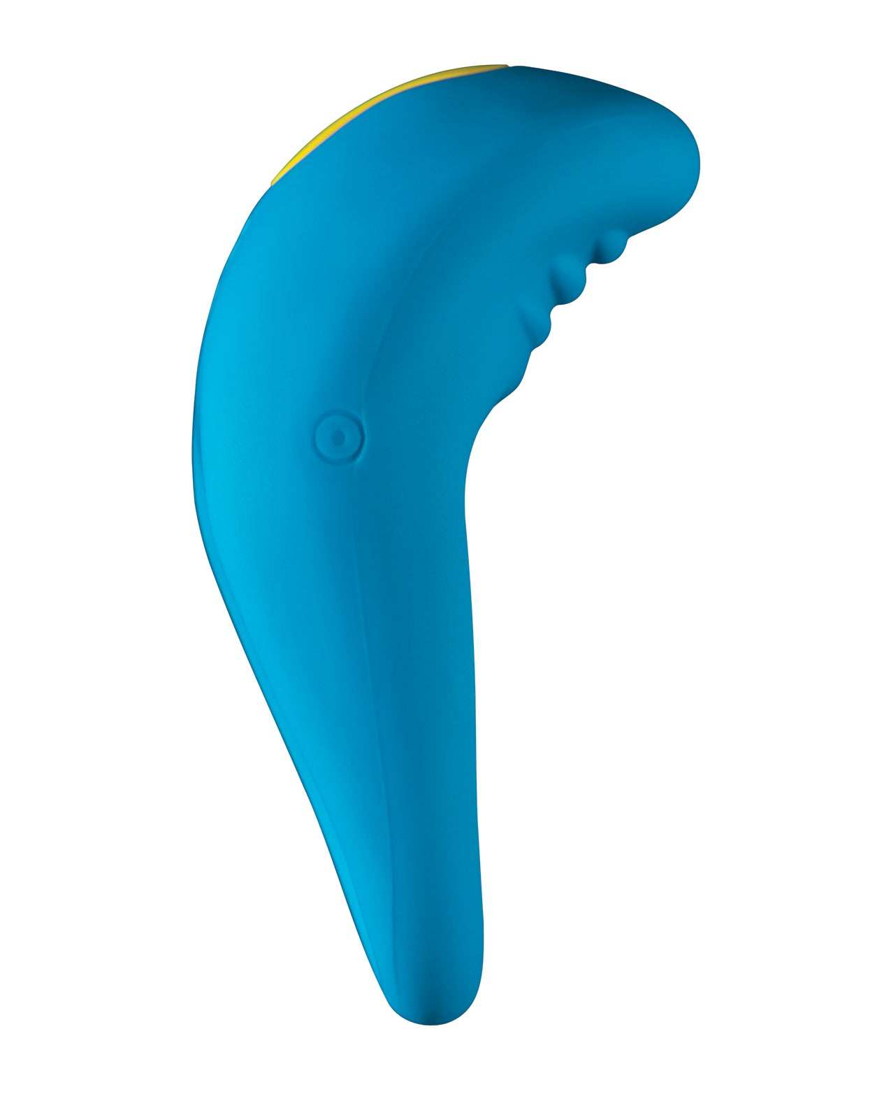 Blue ROMP Juke Cockring made of skin-friendly silicone with quiet vibrations and waterproof design