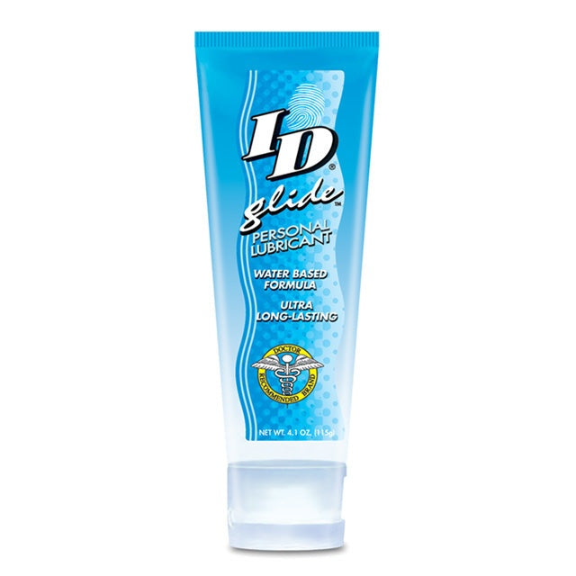 ID Glide Lubricant 4.1 fl oz tube water-based personal lubricant FDA approved condom compatible
