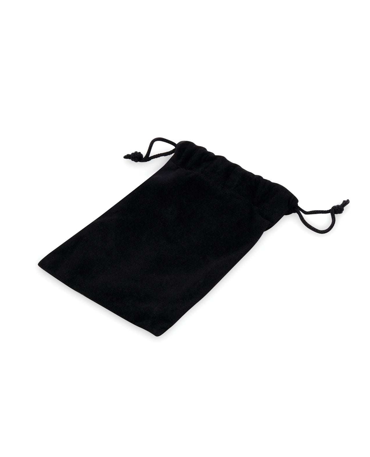 Black drawstring pouch for Lockmaster Stainless Steel Inverted Micro Chastity Cage storage