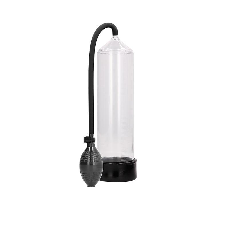 Clear Pumped Classic Penis Pump with silicone sleeve and squeeze ball pump for enhancement and pleasure