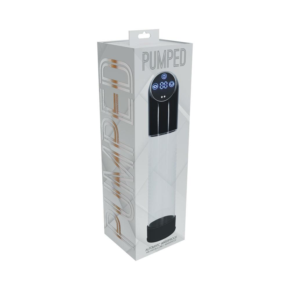 PUMPED Automatic Waterproof Black high-quality waterproof silicone pump with digital control and rechargeable battery in packaging