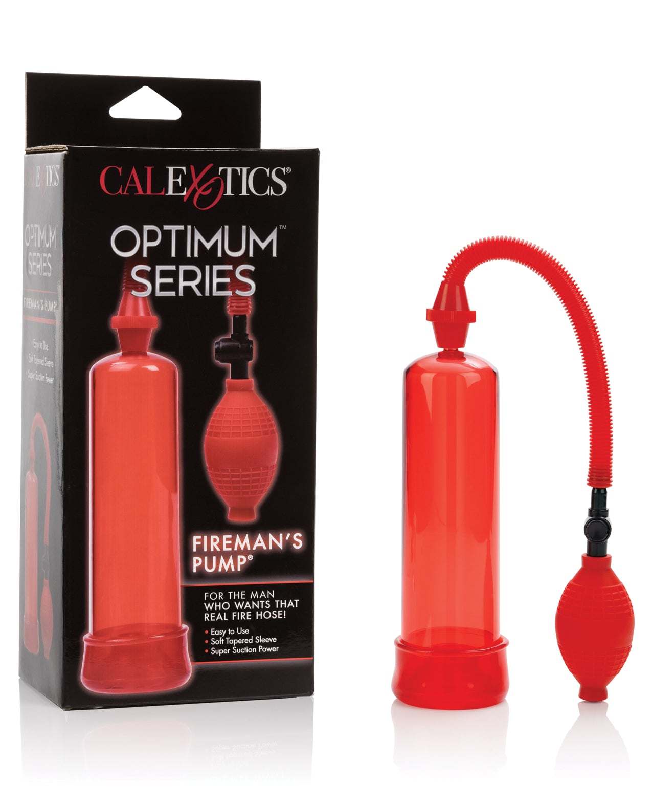 Fireman’s Pump red suction device with flexible hose and bulb pump for efficient liquid transfer